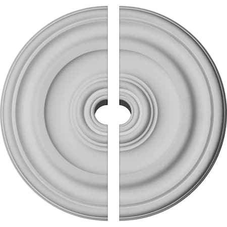 Ekena Millwork Kepler Traditional Ceiling Medallion, Two Piece (For Canopies up to 1 1/2"), 11 7/8"OD x 1 1/4"P CM12KP2-01500